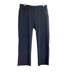 BANANA REPUBLIC Women’s Logan Crop Pants Sz 6 Pin Stripe Blue & White Ins 24.5”